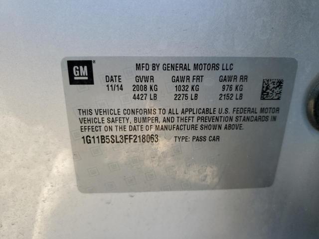Photo 10 from auction – 2015 CHEVROLET MALIBU LS with VIN 1G11B5SL3FF218063
