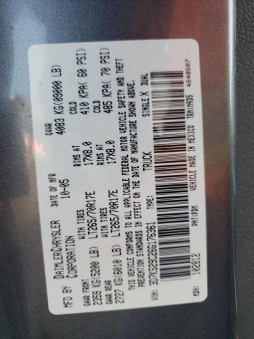 Photo 10 from auction – 2006 DODGE RAM 2500 with VIN 3D7KS29C26G176361