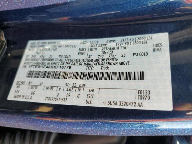 Photo 10 from auction – 2019 FORD F150 SUPER with VIN 1FTEW1E48KKF16779
