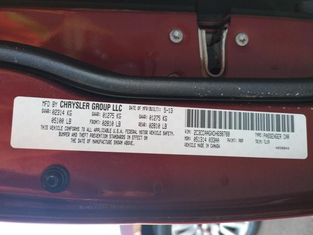 Photo 10 from auction – 2013 CHRYSLER 300 with VIN 2C3CCAAGXDH698788