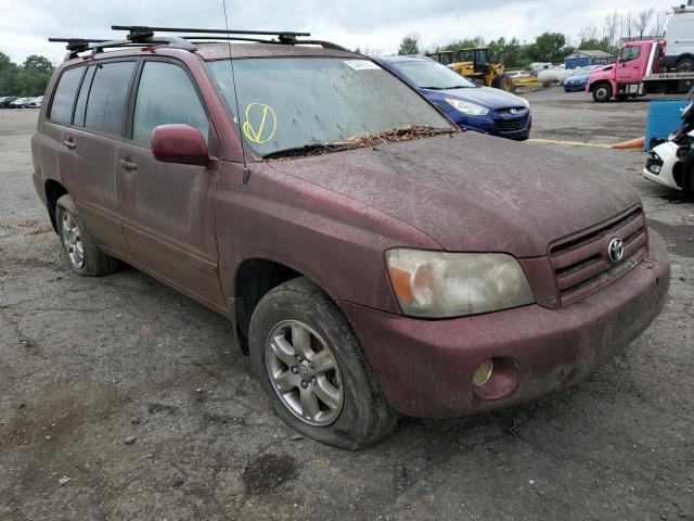 TOYOTA HIGHLANDER 2004 with VIN JTEEP21A340056388 - Photo from auction