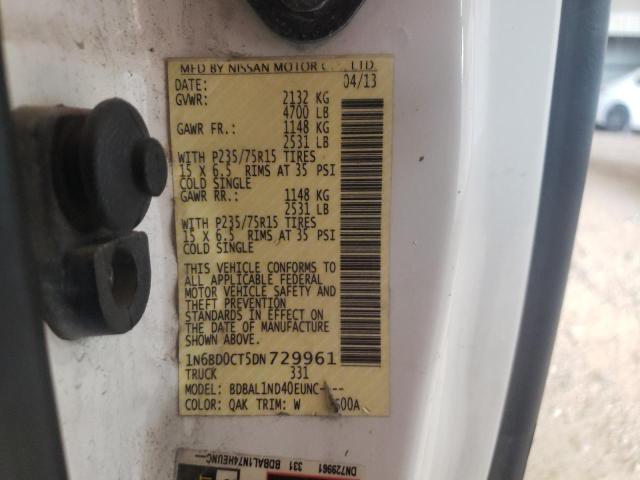 Photo 10 from auction – 2013 NISSAN FRONTIER S with VIN 1N6BD0CT5DN729961