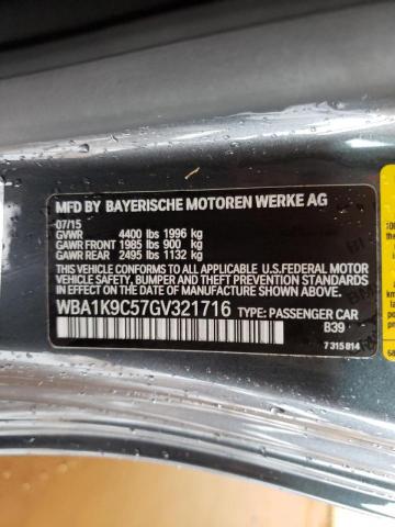 Photo 10 from auction – 2016 BMW 228 I SULE with VIN WBA1K9C57GV321716