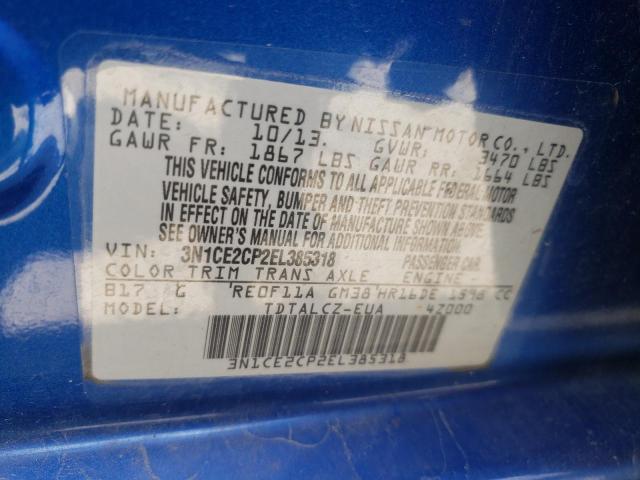 Photo 10 from auction – 2014 NISSAN VERSA NOTE with VIN 3N1CE2CP2EL385318
