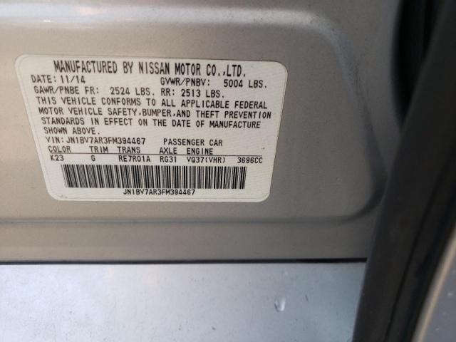 Photo 10 from auction – 2015 INFINITI Q50 BASE with VIN JN1BV7AR3FM394467