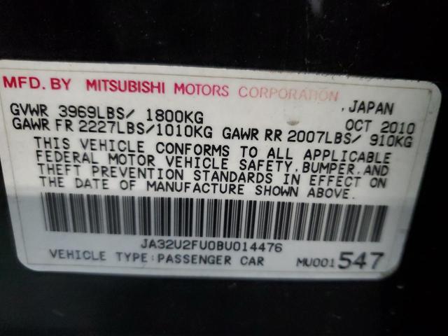 Photo 10 from auction – 2011 MITSUBISHI LANCER ES/ with VIN JA32U2FU0BU014476