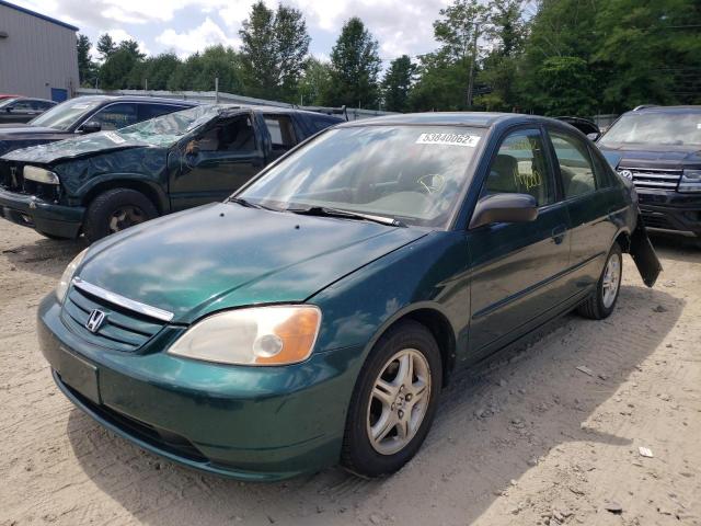 Photo 2 from auction – 2002 HONDA CIVIC LX with VIN 2HGES16502H513726