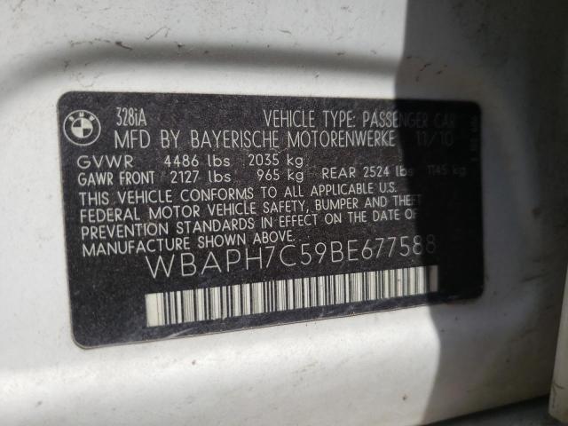 Photo 10 from auction – 2011 BMW 328 I with VIN WBAPH7C59BE677588