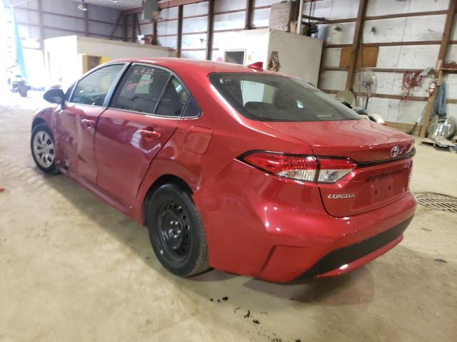 Photo 3 from auction – 2021 TOYOTA COROLLA LE with VIN 5YFEPMAE4MP212267