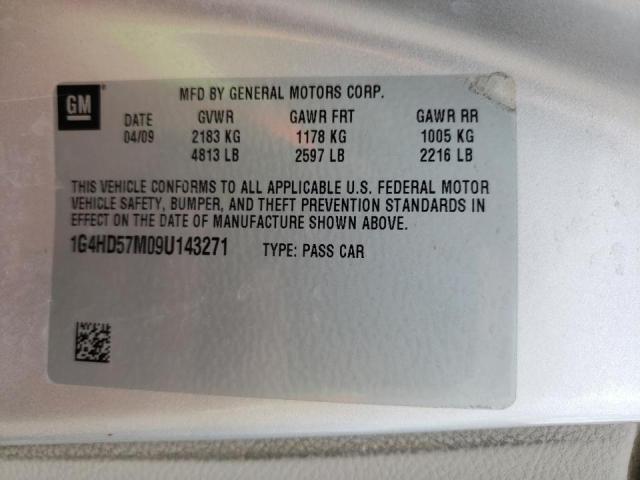 Photo 10 from auction – 2009 BUICK LUCERNE CX with VIN 1G4HD57M09U143271