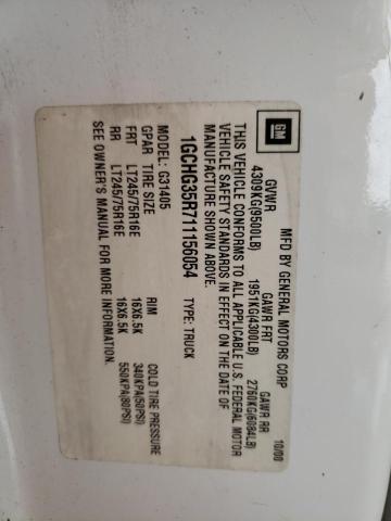 Photo 10 from auction – 2001 CHEVROLET EXPRESS G3 with VIN 1GCHG35R711156054