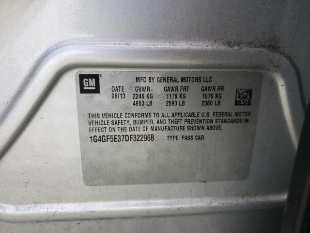 Photo 10 from auction – 2013 BUICK LACROSSE P with VIN 1G4GF5E37DF322968