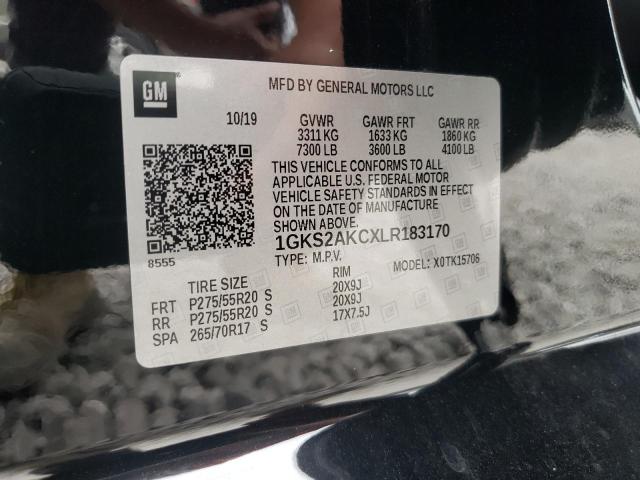 Photo 10 from auction – 2020 GMC YUKON SLE with VIN 1GKS2AKCXLR183170
