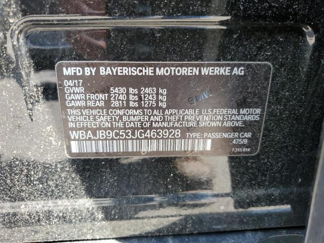 Photo 10 from auction – 2018 BMW M550XI with VIN WBAJB9C53JG463928