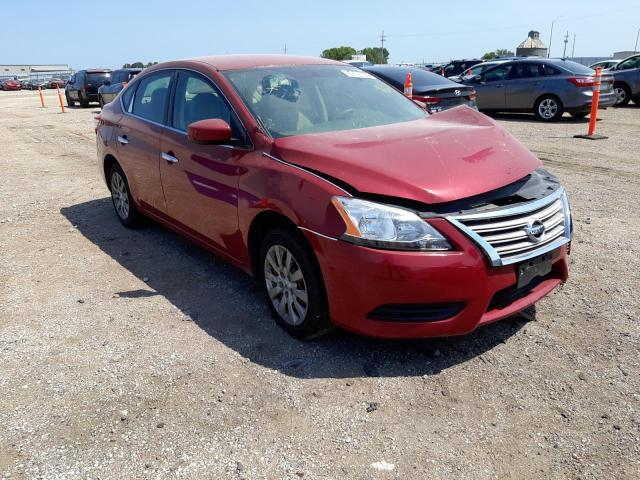 NISSAN SENTRA S 2014 with VIN 3N1AB7AP8EL688331 - Photo from auction