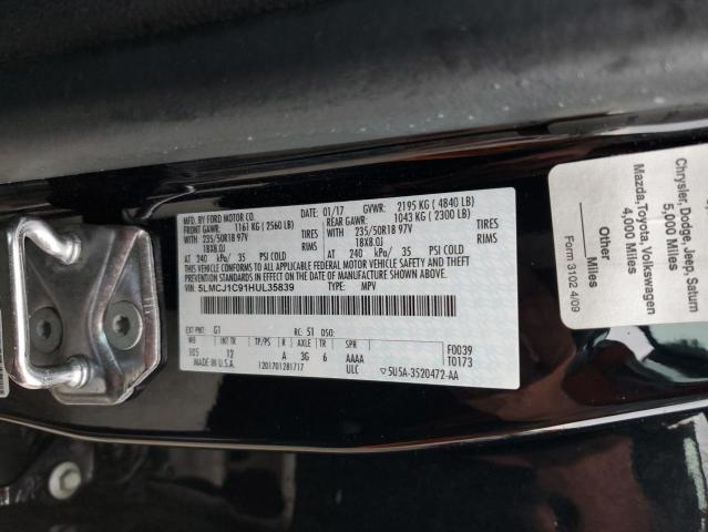 Photo 10 from auction – 2017 LINCOLN MKC PREMIE with VIN 5LMCJ1C91HUL35839