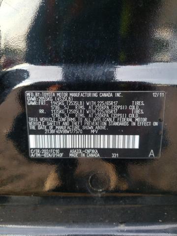 Photo 10 from auction – 2011 TOYOTA RAV4 with VIN 2T3BF4DV9BW177570