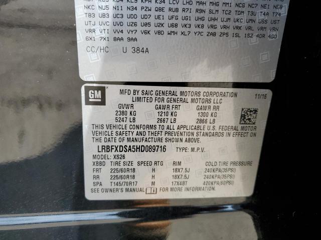 Photo 10 from auction – 2017 BUICK ENVISION E with VIN LRBFXDSA5HD089716
