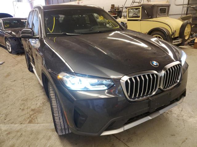 BMW X3 XDRIVE3 2022 with VIN 5UX53DP06N9J43112 - Photo from auction