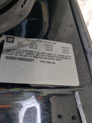 Photo 10 from auction – 2006 CADILLAC STS with VIN 1G6DC67A660220071