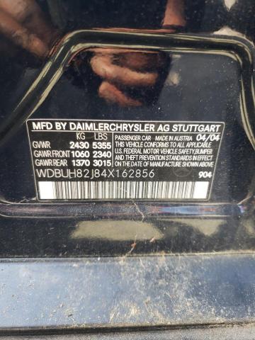Photo 10 from auction – 2004 MERCEDES-BENZ E 320 4MAT with VIN WDBUH82J84X162856
