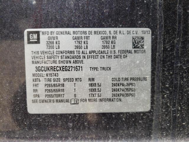 Photo 10 from auction – 2014 CHEVROLET SILVERADO with VIN 3GCUKRECXEG271671