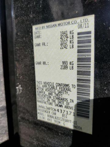 Photo 10 from auction – 2012 NISSAN ALTIMA BAS with VIN 1N4AL2AP7CN437171