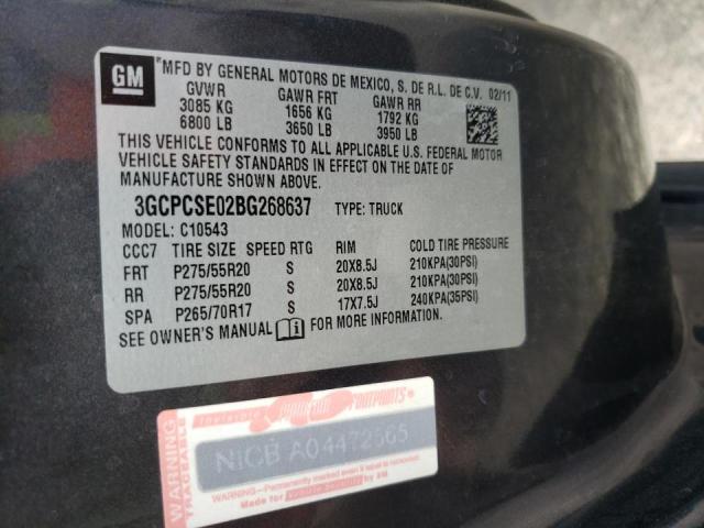 Photo 10 from auction – 2011 CHEVROLET SILVERADO with VIN 3GCPCSE02BG268637