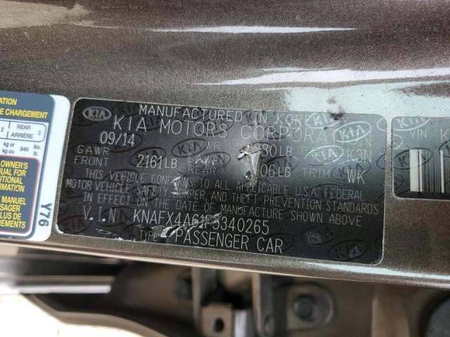 Photo 10 from auction – 2015 KIA FORTE LX with VIN KNAFX4A61F5340265