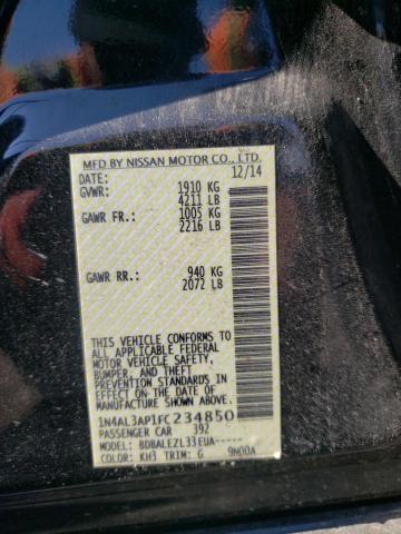 Photo 10 from auction – 2015 NISSAN ALTIMA 2.5 with VIN 1N4AL3AP1FC234850