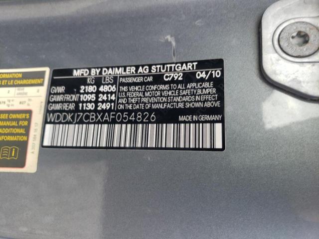 Photo 10 from auction – 2010 MERCEDES-BENZ E 550 with VIN WDDKJ7CBXAF054826