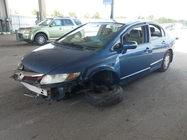 Photo 2 from auction – 2009 HONDA CIVIC HYBR with VIN JHMFA36289S018554