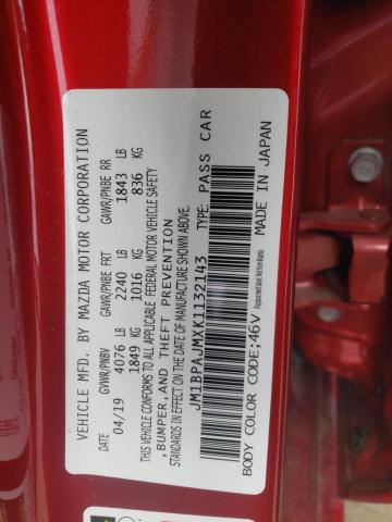 Photo 10 from auction – 2019 MAZDA 3 with VIN JM1BPAJMXK1132143