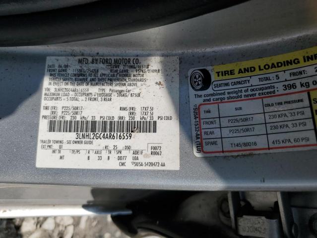 Photo 10 from auction – 2010 LINCOLN MKZ with VIN 3LNHL2GC4AR616559