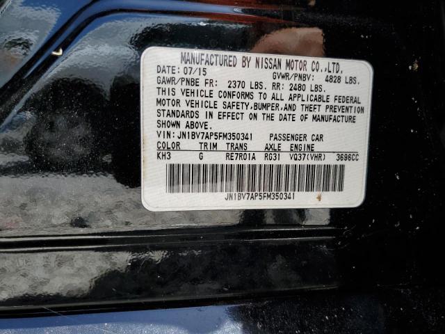 Photo 10 from auction – 2015 INFINITI Q50 BASE with VIN JN1BV7AP5FM350341