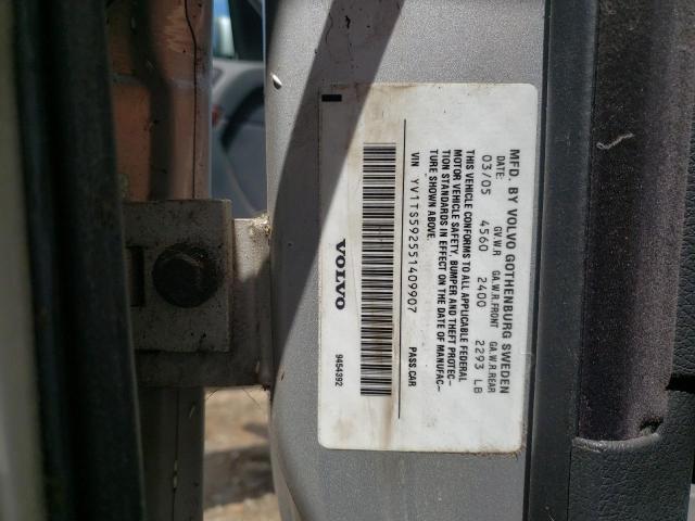 Photo 10 from auction – 2005 VOLVO S80 2.5T with VIN YV1TS592551409907