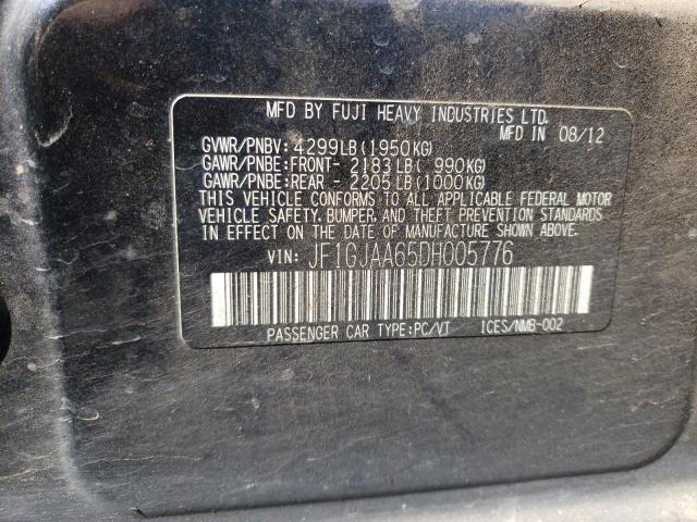Photo 10 from auction – 2013 SUBARU IMPREZA with VIN JF1GJAA65DH005776