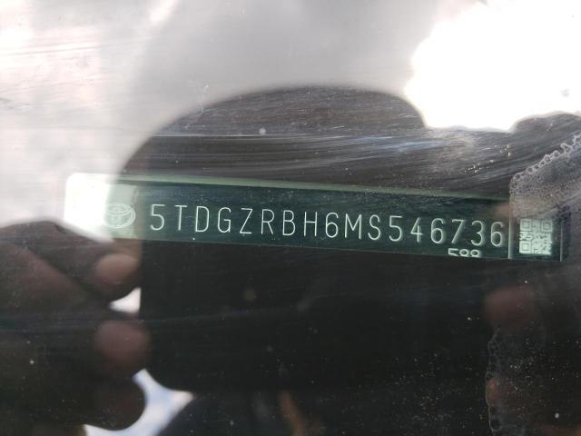 Photo 10 from auction – 2021 TOYOTA HIGHLANDER with VIN 5TDGZRBH6MS546736