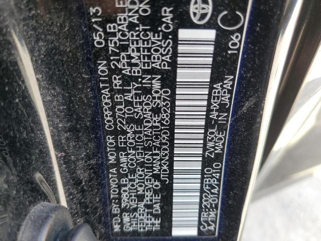 Photo 10 from auction – 2013 TOYOTA PRIUS with VIN JTDKN3DU9D1682370