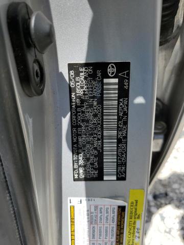 Photo 10 from auction – 2009 TOYOTA COROLLA BA with VIN JTDBL40EX9J026020