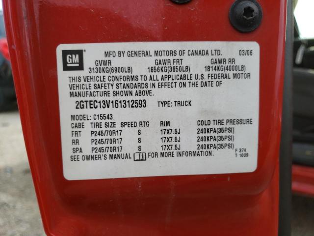Photo 10 from auction – 2006 GMC NEW SIERRA with VIN 2GTEC13V161312593