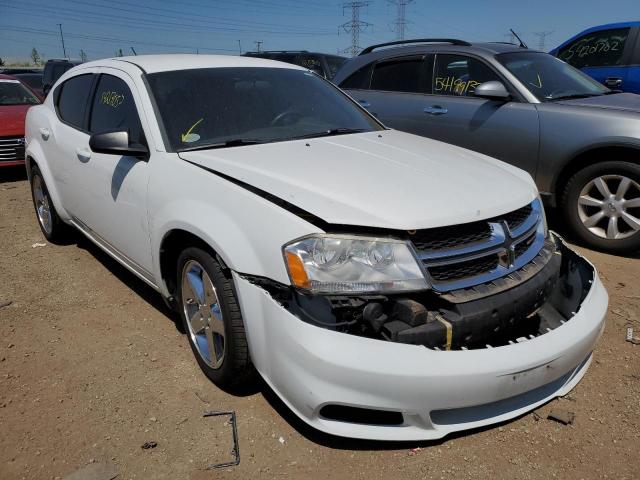 DODGE AVENGER SE 2013 with VIN 1C3CDZAB5DN724883 - Photo from auction