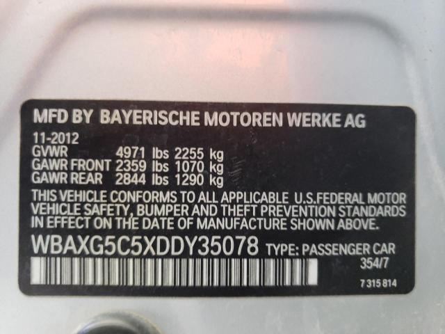 Photo 10 from auction – 2013 BMW 528 I with VIN WBAXG5C5XDDY35078