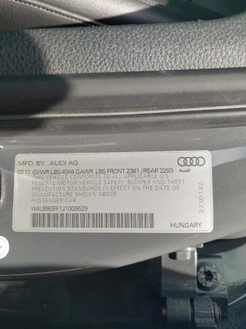 Photo 10 from auction – 2018 AUDI A3 PREMIUM with VIN WAUB8GFF1J1009529