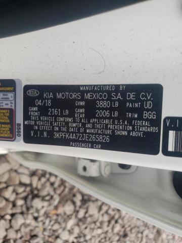 Photo 10 from auction – 2018 KIA FORTE LX with VIN 3KPFK4A72JE265826