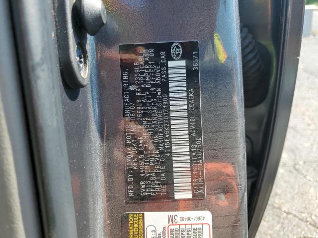 Photo 10 from auction – 2007 TOYOTA CAMRY CE with VIN 4T1BE46K27U171809