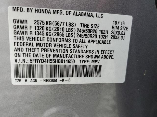 Photo 10 from auction – 2017 ACURA MDX TECHNO with VIN 5FRYD4H55HB014650