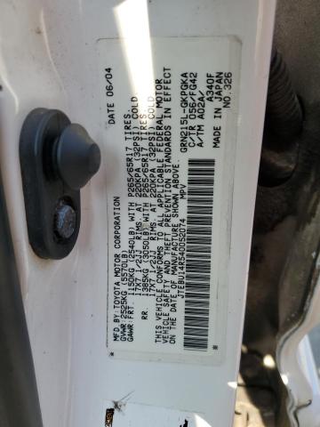 Photo 10 from auction – 2004 TOYOTA 4RUNNER SR with VIN JTEBU14R540052074