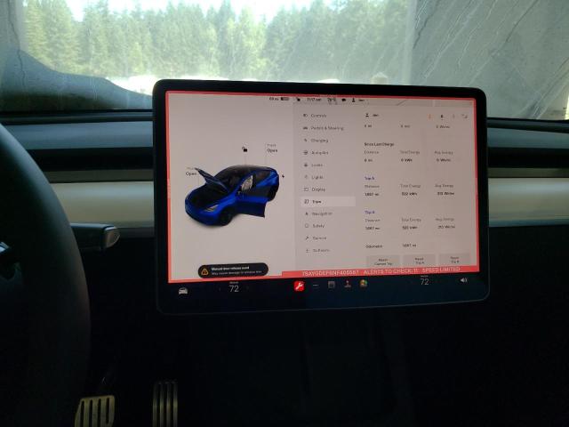 Photo 9 from auction – 2022 TESLA MODEL Y with VIN 7SAYGDEF6NF405567