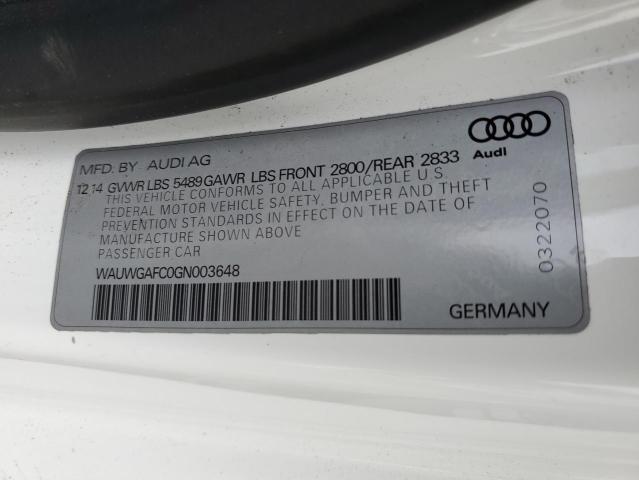 Photo 10 from auction – 2016 AUDI A7 PREMIUM with VIN WAUWGAFC0GN003648